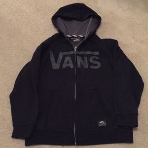 Boys Vans size L full zip hoodie